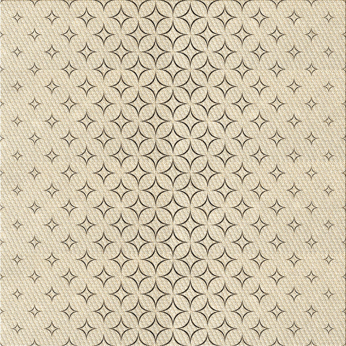 Round Machine Washable Transitional Moccasin Beige Rug, wshpat3446brn