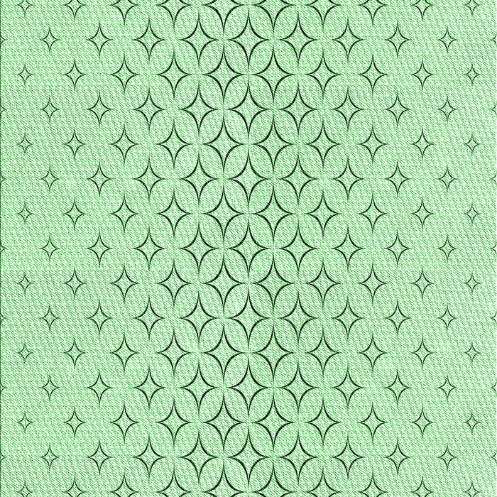 Machine Washable Transitional Mint Green Rug, wshpat3446grn