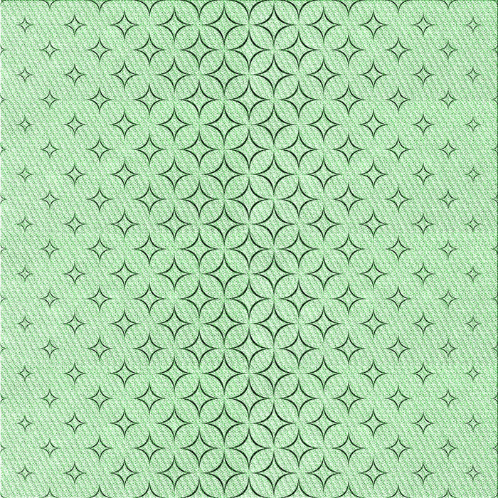 Round Machine Washable Transitional Mint Green Rug, wshpat3446grn