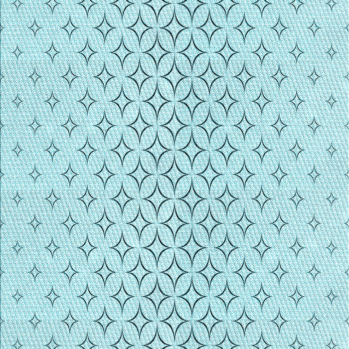 Machine Washable Transitional Electric Blue Rug, wshpat3446lblu