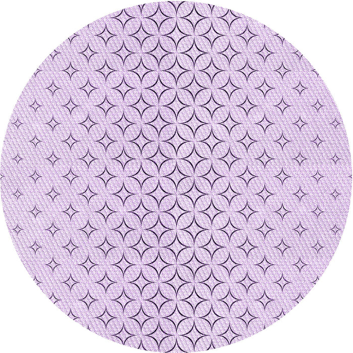 Square Machine Washable Transitional Orchid Purple Rug in a Living Room, wshpat3446pur