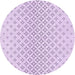 Square Machine Washable Transitional Orchid Purple Rug in a Living Room, wshpat3446pur