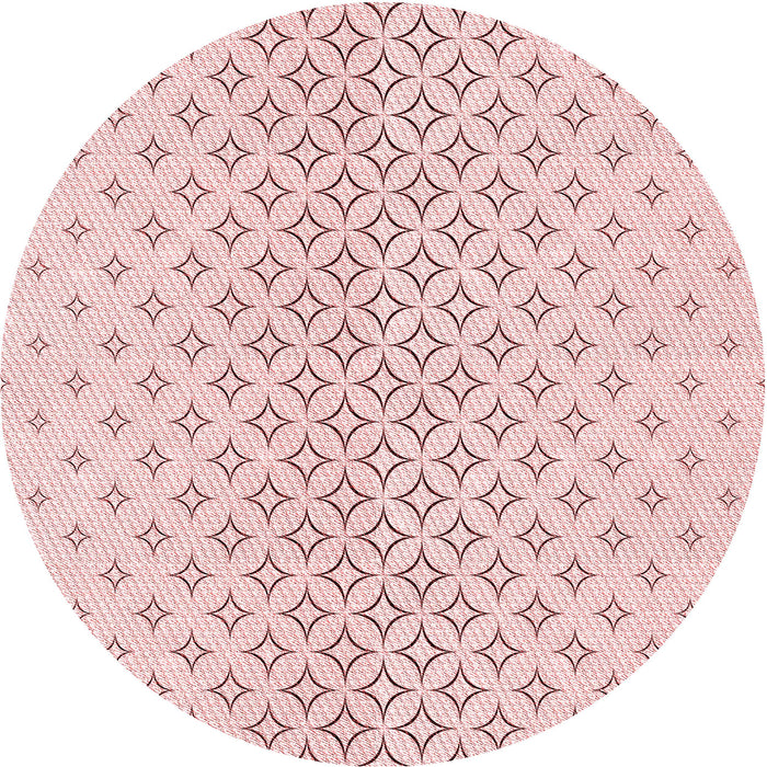 Square Machine Washable Transitional Pink Rug in a Living Room, wshpat3446rd