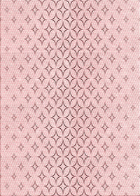 Machine Washable Transitional Pink Rug, wshpat3446rd