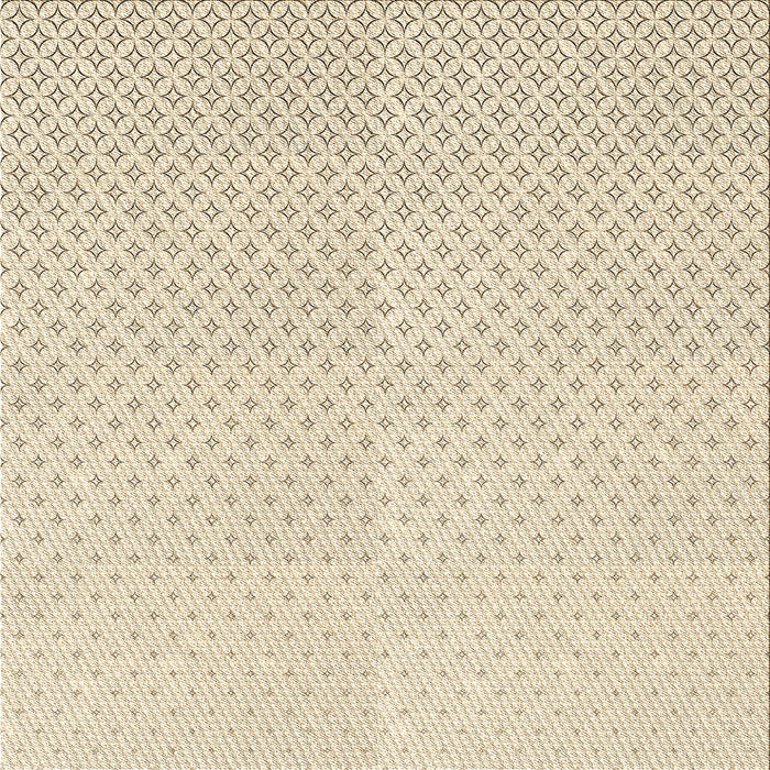 Round Patterned Moccasin Beige Rug, pat3447brn