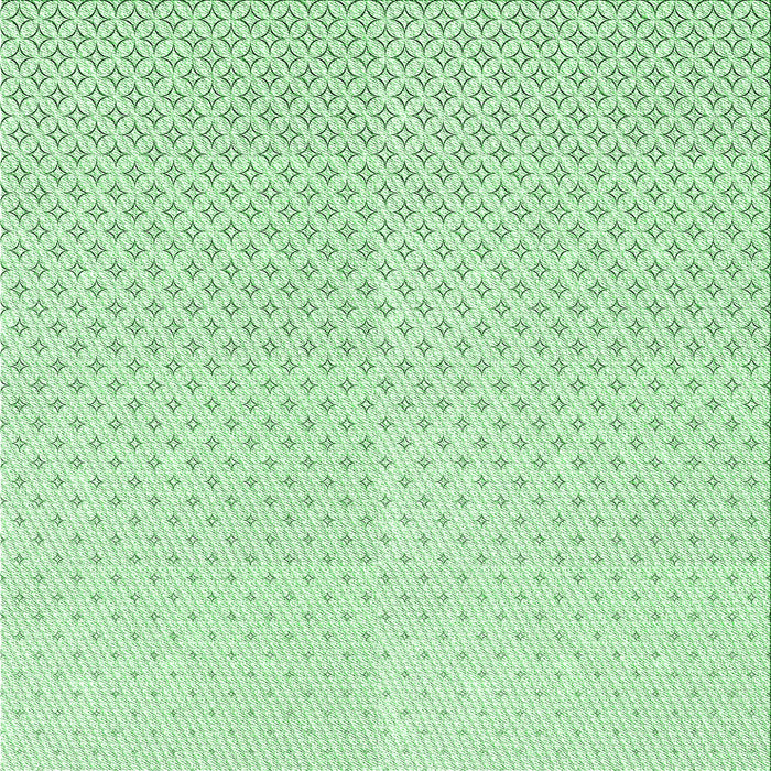 Round Machine Washable Transitional Mint Green Rug, wshpat3447grn