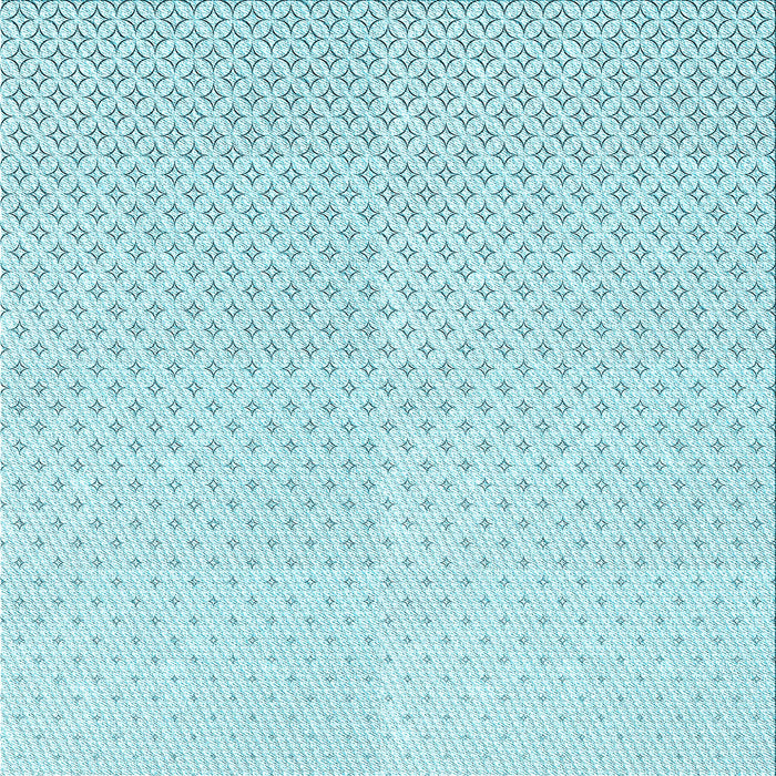 Round Patterned Electric Blue Rug, pat3447lblu