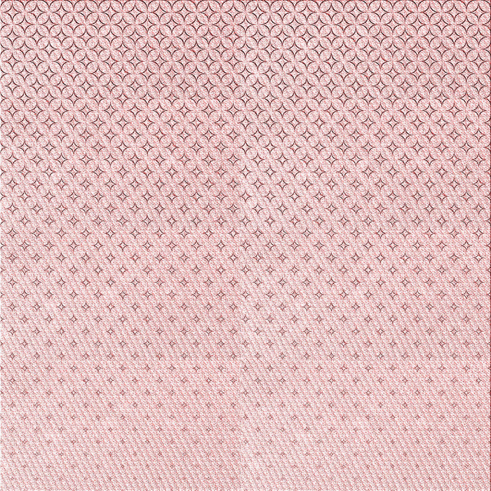 Round Machine Washable Transitional Light Coral Pink Rug, wshpat3447rd