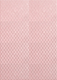 Machine Washable Transitional Light Coral Pink Rug, wshpat3447rd