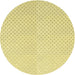 Square Machine Washable Transitional Sun Yellow Rug in a Living Room, wshpat3447yw