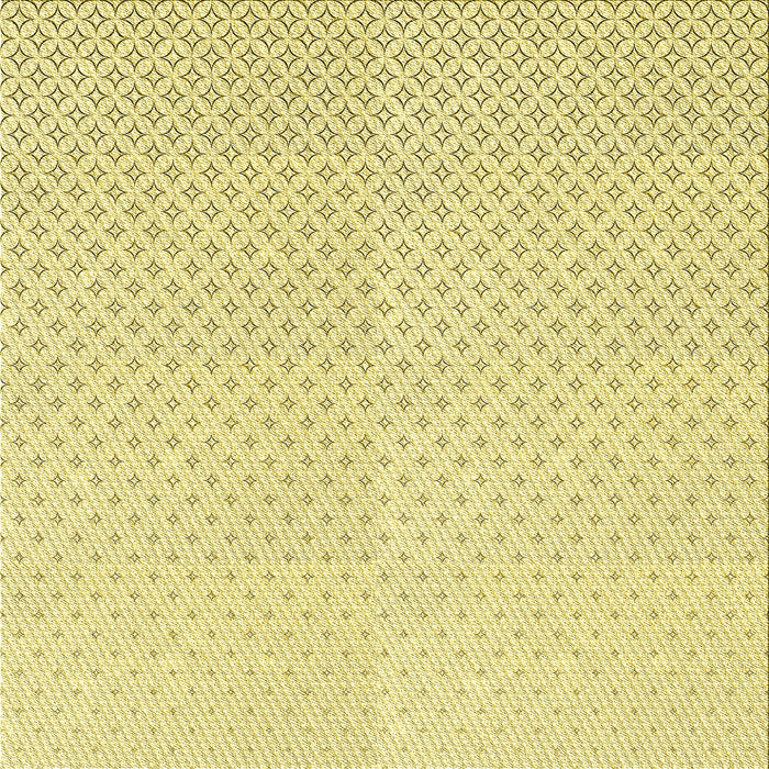 Round Patterned Sun Yellow Rug, pat3447yw