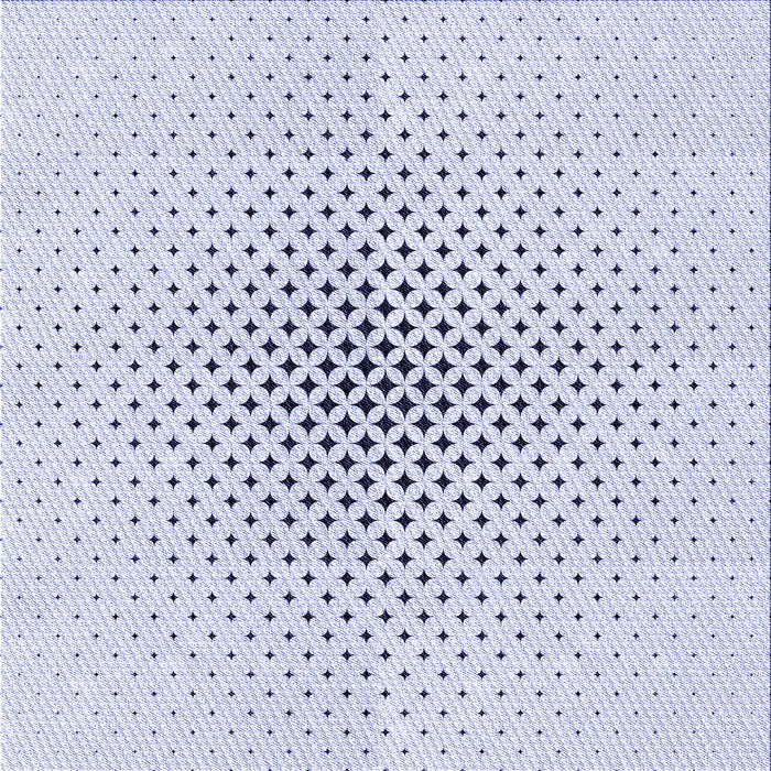 Round Patterned Lavender Blue Rug, pat3448blu