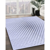 Patterned Lavender Blue Rug, pat3448blu