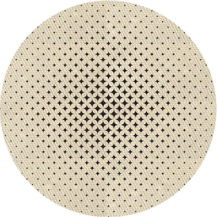 Square Patterned Moccasin Beige Rug, pat3448brn