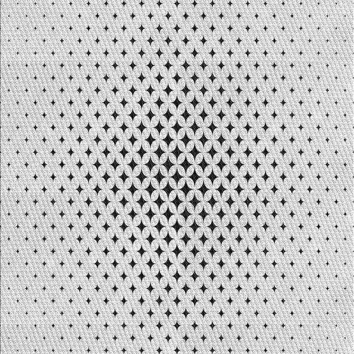 Machine Washable Transitional Platinum Gray Rug, wshpat3448gry