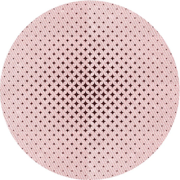 Square Patterned Pink Rug, pat3448rd