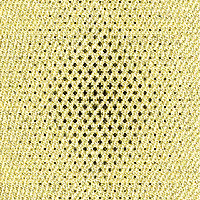 Machine Washable Transitional Sun Yellow Rug, wshpat3448yw