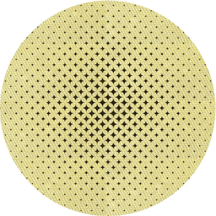 Square Patterned Sun Yellow Rug, pat3448yw