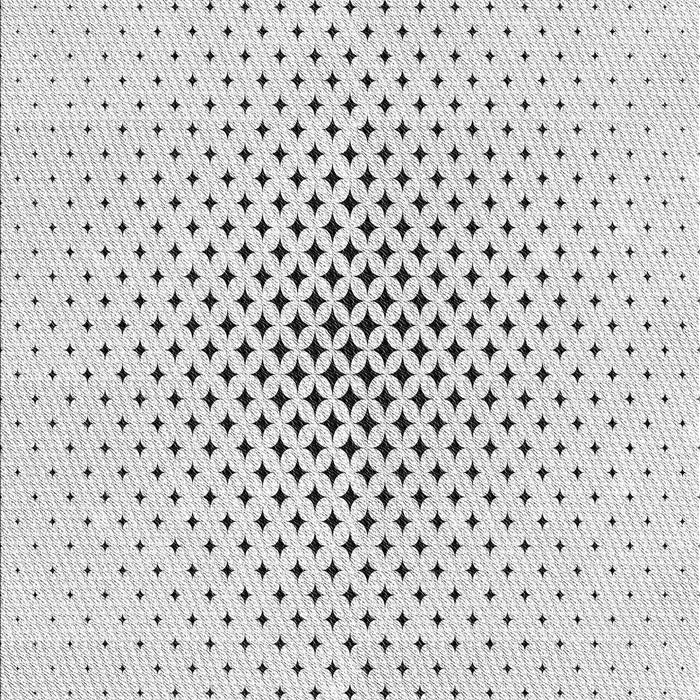 Patterned Off-White Novelty Rug, pat3448