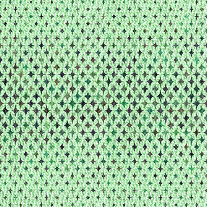 Machine Washable Transitional Mint Green Rug, wshpat3449grn