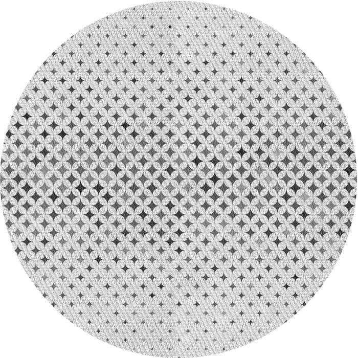 Square Patterned Platinum Gray Rug, pat3449gry