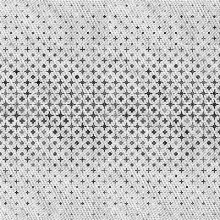 Round Patterned Platinum Gray Rug, pat3449gry