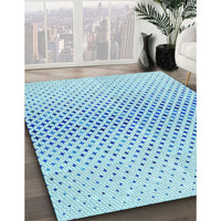 Patterned Blue Rug, pat3449lblu