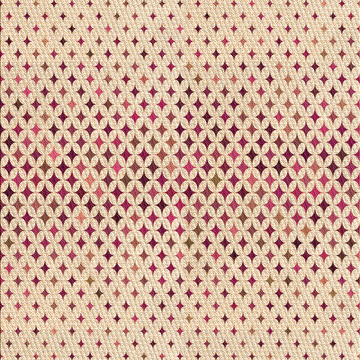 Patterned Sunrise Orange Rug, pat3449org