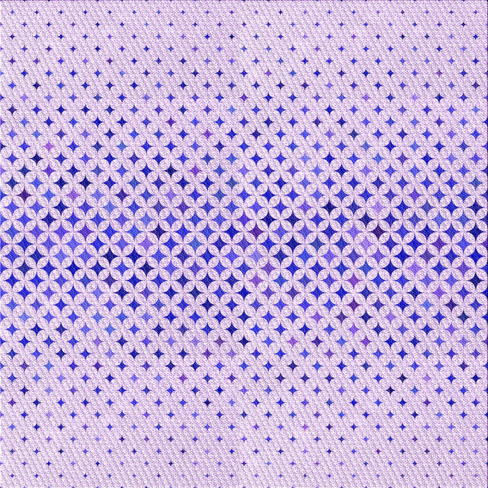 Round Patterned Purple Mimosa Purple Rug, pat3449pur