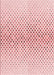 Machine Washable Transitional Light Rose Pink Rug, wshpat3449rd