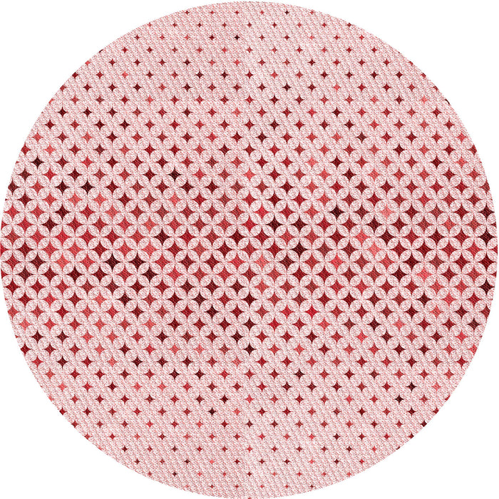Square Patterned Light Rose Pink Rug, pat3449rd