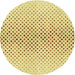 Square Patterned Sun Yellow Rug, pat3449yw