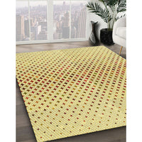 Patterned Sun Yellow Rug, pat3449yw