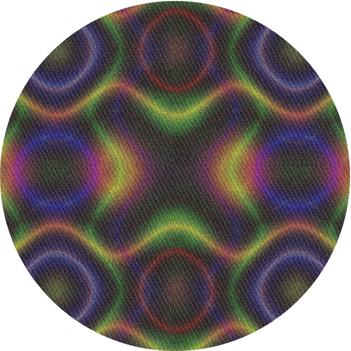 Square Machine Washable Transitional Sandstone Brown Rug, wshpat344