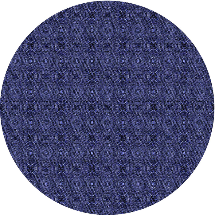 Square Patterned Royal Blue Rug, pat345blu