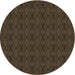 Square Machine Washable Transitional Oak Brown Rug in a Living Room, wshpat345brn