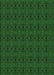 Patterned Dark Forest Green Rug, pat345grn