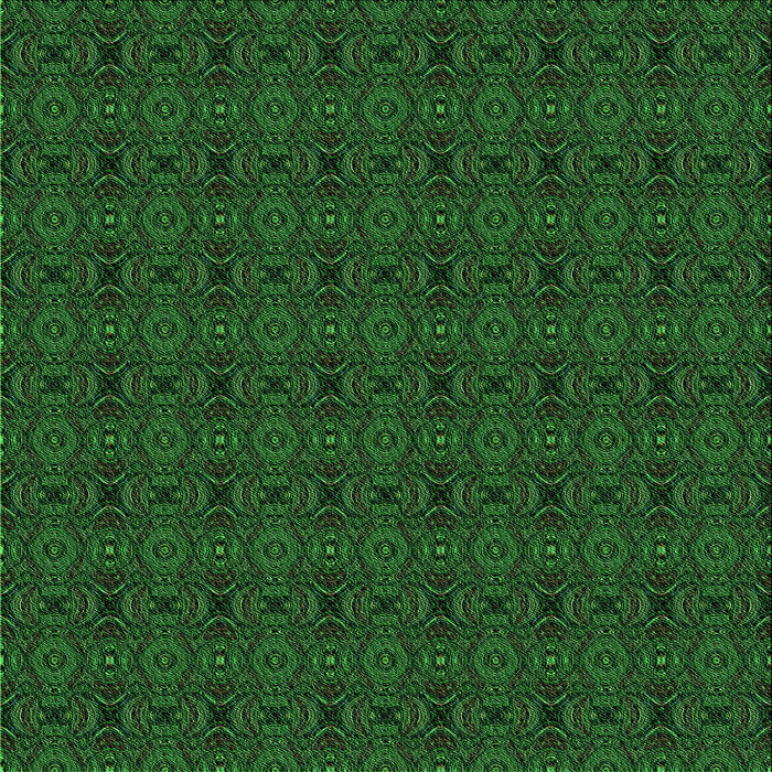 Round Patterned Dark Forest Green Rug, pat345grn