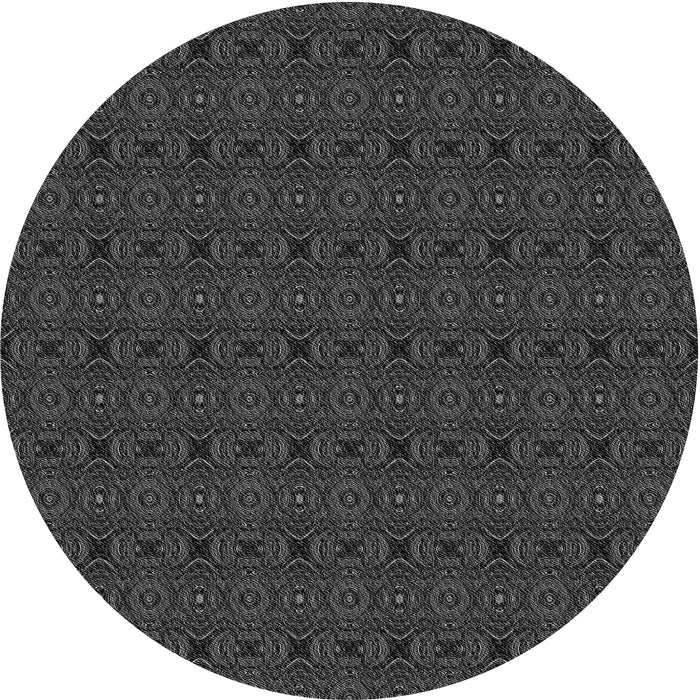 Square Machine Washable Transitional Ash Gray Rug in a Living Room, wshpat345gry