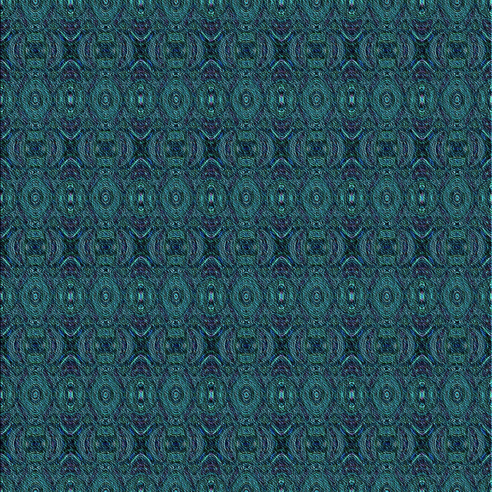 Patterned Dark Cyan Green Rug, pat345lblu