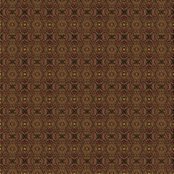 Round Patterned Red Rug, pat345org