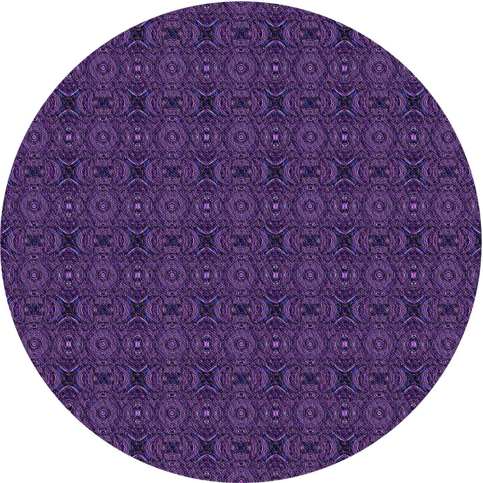 Square Patterned Purple Violet Purple Rug, pat345pur