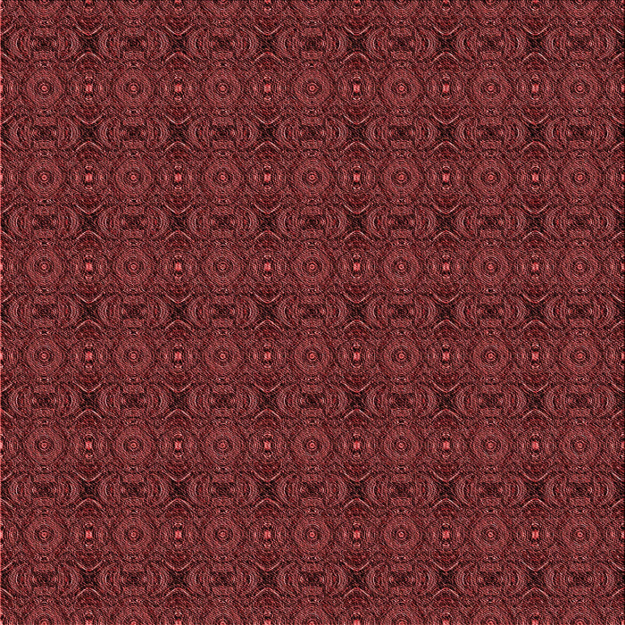 Round Patterned Red Rug, pat345rd