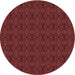 Square Patterned Red Rug, pat345rd