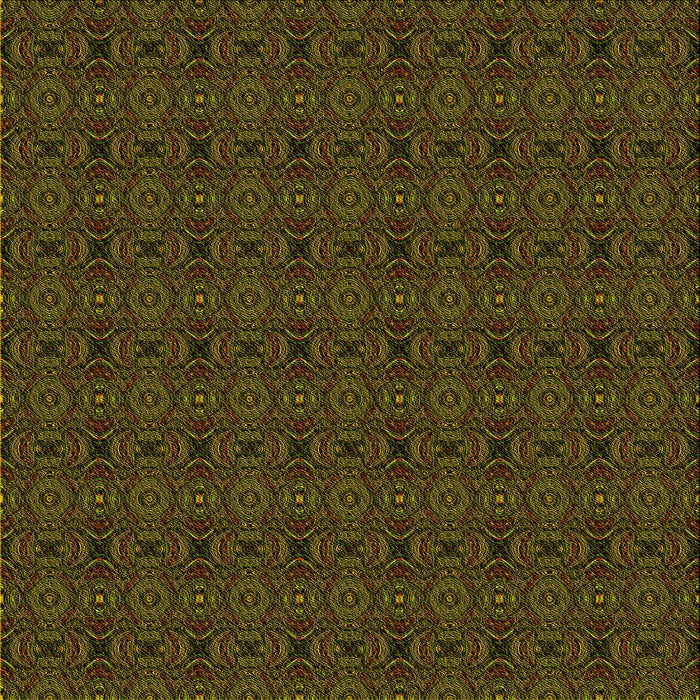 Round Machine Washable Transitional Dark Yellow Green Rug, wshpat345yw