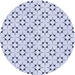 Square Patterned Lavender Blue Rug, pat3450blu