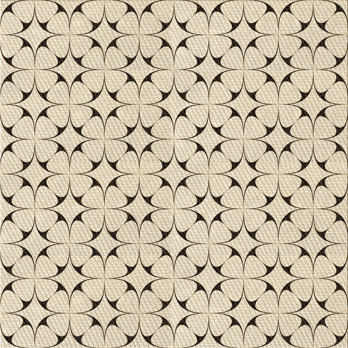 Round Patterned Moccasin Beige Rug, pat3450brn