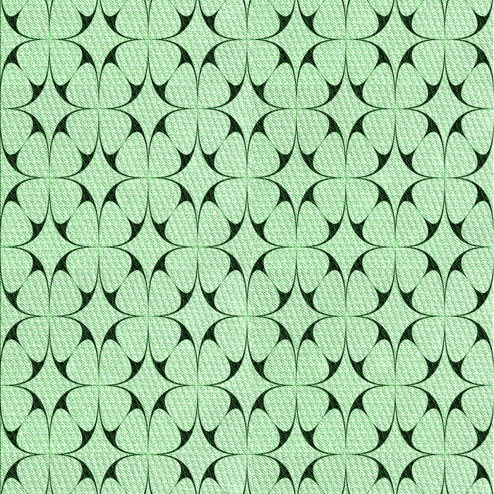 Machine Washable Transitional Mint Green Rug, wshpat3450grn