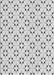 Patterned Platinum Gray Rug, pat3450gry