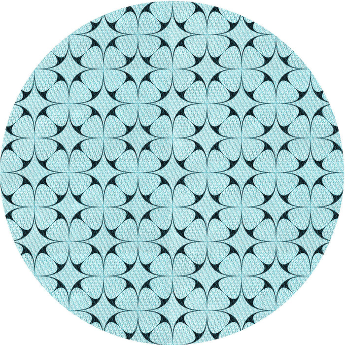 Square Machine Washable Transitional Electric Blue Rug in a Living Room, wshpat3450lblu